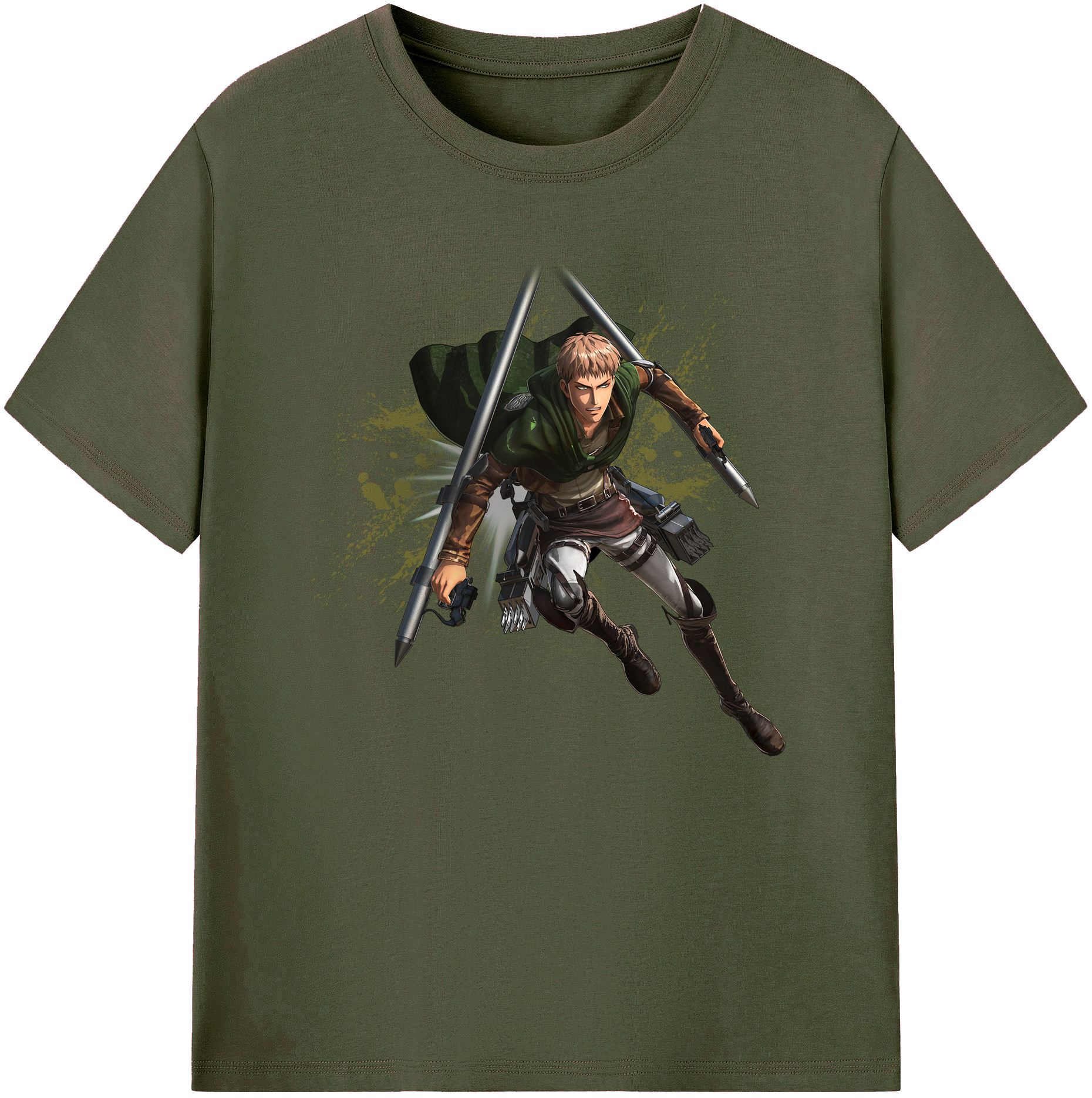 （画像用） 進撃の巨人 ジャン・キルシュタイン Attack on Titan Jean Kirstein 綿100％ メンズ半袖Tシャツ｜肌触りやわらか＆通気性